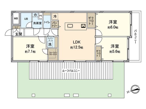 ダイアパレス武蔵関 間取図(平面図) 間取図(平面図)