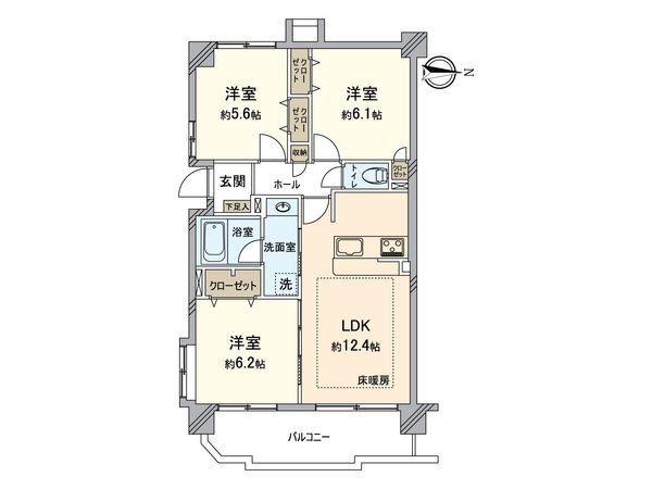 武蔵関サニーコート 間取図(平面図) 武蔵関サニーコート 間取図(平面図)