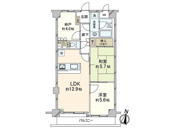 マイキャッスル武蔵関 間取図(平面図)