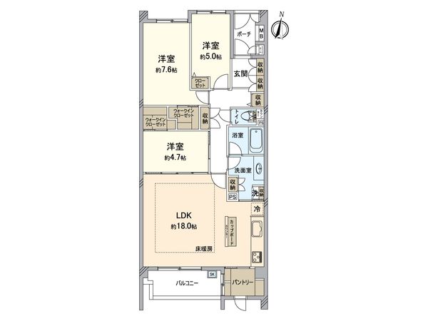 ラヴィドール杉並上井草 間取図(平面図) ラヴィドール杉並上井草 間取図(平面図)
