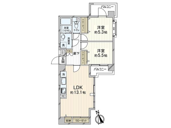 フラット・キャスコ 間取図(平面図) フラット・キャスコ 間取図(平面図)