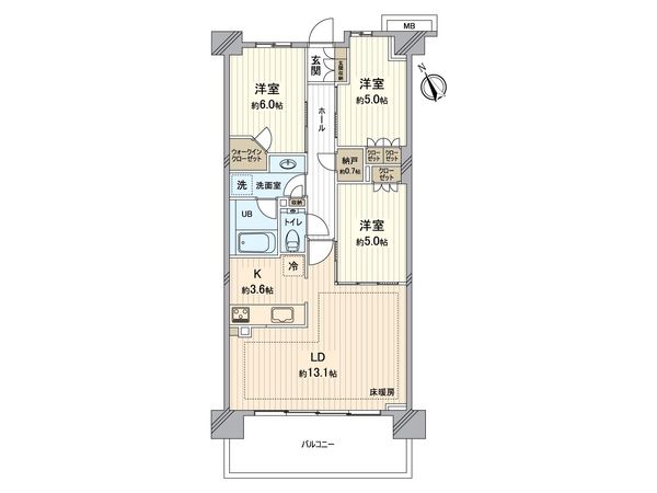 ブリリアシティ三鷹 間取図(平面図) 間取図(平面図)
