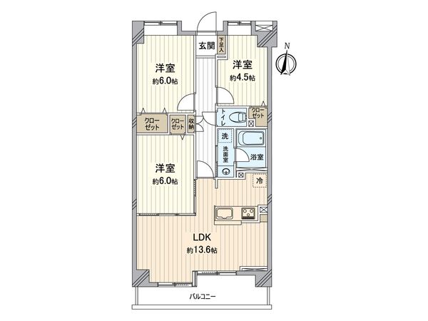 ダイアパレス上石神井 間取図(平面図) 間取図(平面図)