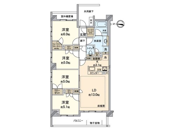 ザ・パークハウス上石神井レジデンス 間取図(平面図)