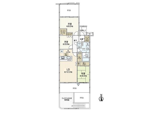 グランノア杉並上井草 サウスコート 間取図(平面図) グランノア杉並上井草 サウスコート 間取図(平面図)