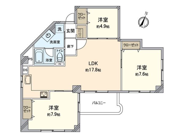 武蔵野グリーンタウン D棟 間取図(平面図) 武蔵野グリーンタウン D棟 間取図(平面図)