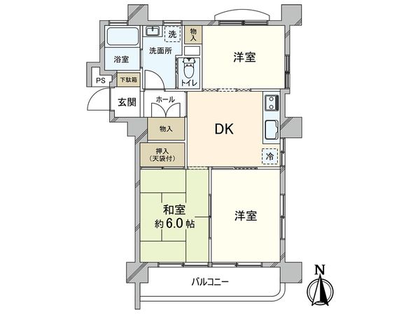 キャッスルマンション武蔵関 間取図(平面図)