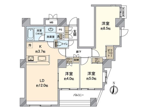スターロワイヤル武蔵関 間取図(平面図) 間取図(平面図)