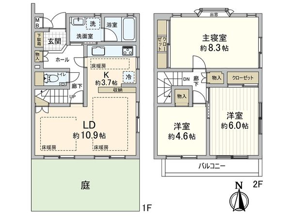 ガーデンハウス荻窪 A館 間取図(平面図) ガーデンハウス荻窪 A館 間取図(平面図)