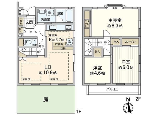 ガーデンハウス荻窪 A館 間取図(平面図) ガーデンハウス荻窪 A館 間取図(平面図)