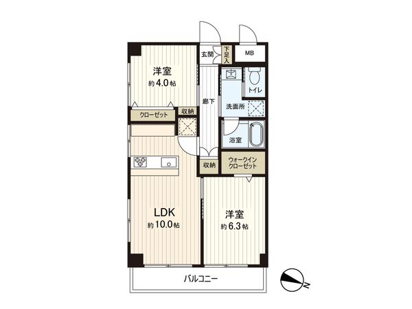 ライオンズマンション上井草池田 間取図(平面図) 間取図(平面図)