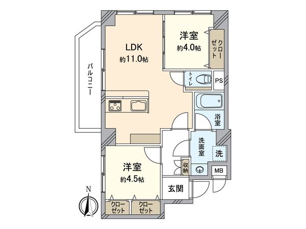 ベルメゾン武蔵関 間取図(平面図) ベルメゾン武蔵関 間取図(平面図)