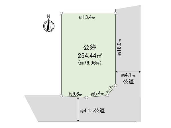 東大和市清水5丁目 土地 区画図 東大和市清水5丁目 土地 区画図