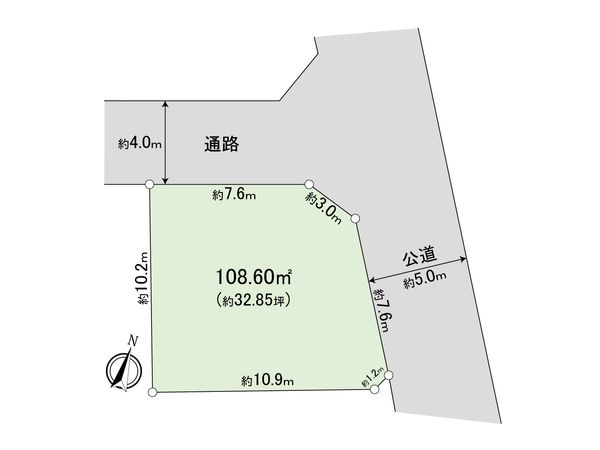 東大和市清水4丁目 土地 区画図 東大和市清水4丁目 土地 区画図
