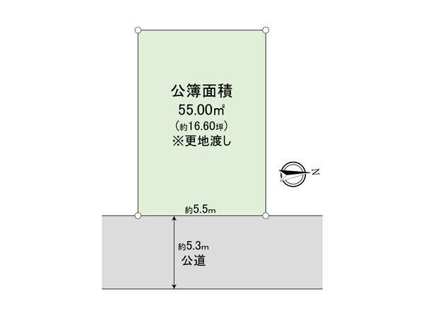 東大和市清原1丁目 土地 区画図