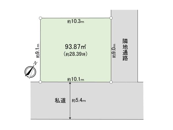 東村山市青葉町2丁目 土地 区画図 東村山市青葉町2丁目 土地 区画図