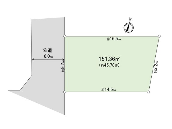 東大和市湖畔1丁目 土地 区画図 東大和市湖畔1丁目 土地 区画図
