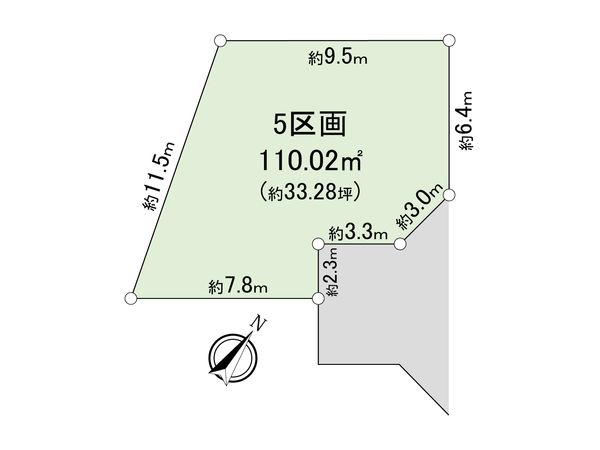 東村山市栄町3丁目 土地5区画 区画図 東村山市栄町3丁目 土地5区画 区画図