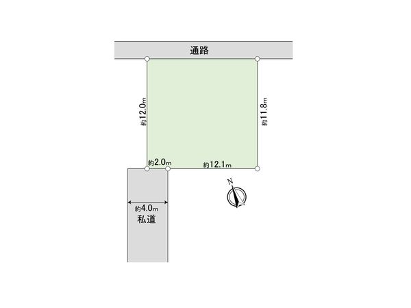 東村山市諏訪町1丁目 土地 区画図 東村山市諏訪町1丁目 土地 区画図