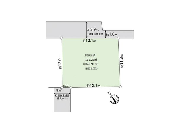 東村山市諏訪町1丁目 土地 区画図 東村山市諏訪町1丁目 土地 区画図