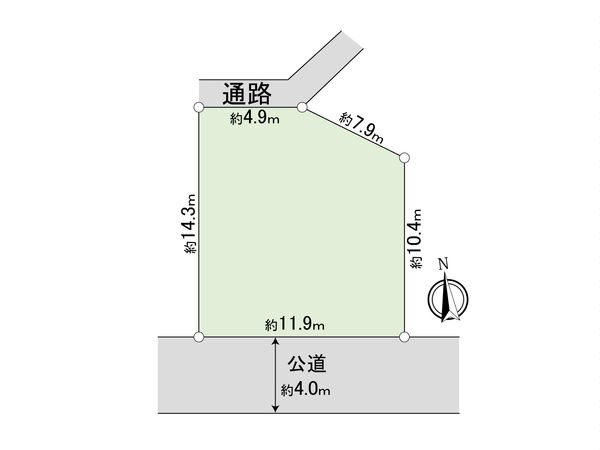 東大和市高木3丁目 土地 区画図