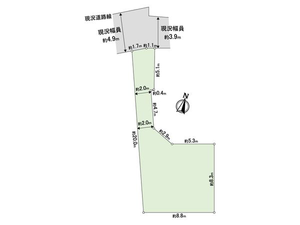 東村山市青葉町3丁目 区画図
