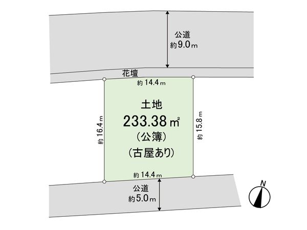 東村山市多摩湖町4丁目 土地 区画図