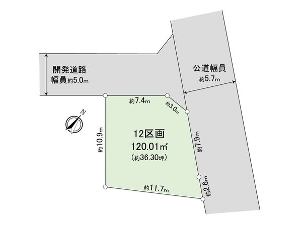 東村山市栄町3丁目 土地12区画 区画図 東村山市栄町3丁目 土地12区画 区画図