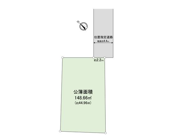 東村山市秋津町2丁目 土地 区画図