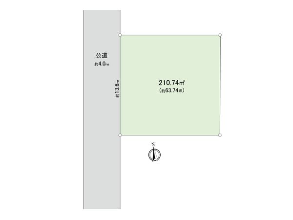 東村山市富士見町3丁目土地 区画図