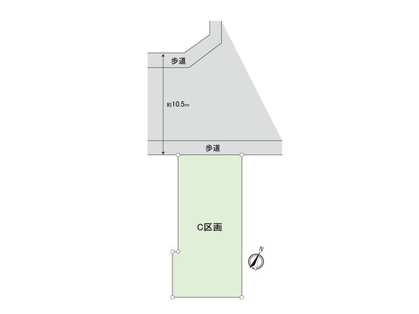 東大和市向原4丁目 C区画 区画図