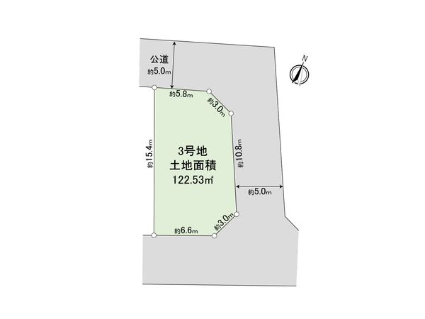 東村山市恩多町1丁目 土地 3区画 区画図