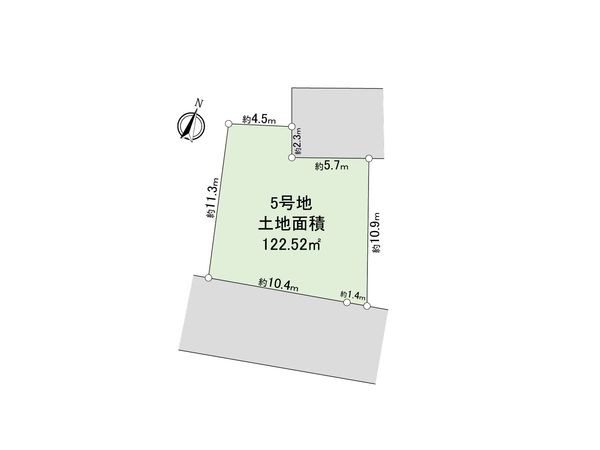 東村山市恩多町1丁目 土地 5区画 区画図
