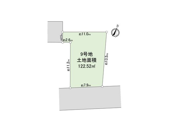 東村山市恩多町1丁目 土地 9区画 区画図
