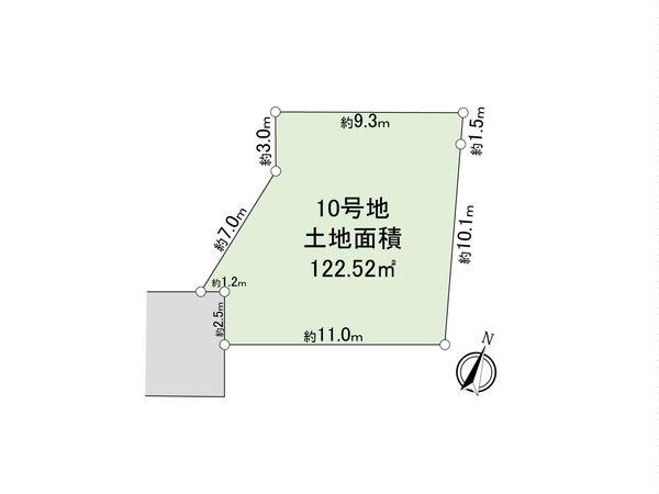 東村山市恩多町1丁目 土地 10区画 区画図