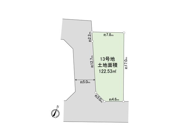 東村山市恩多町1丁目 土地 13区画 区画図