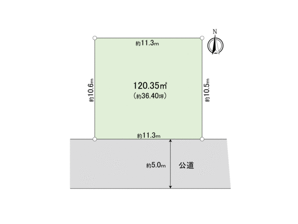 東大和市奈良橋2丁目 土地 地形図