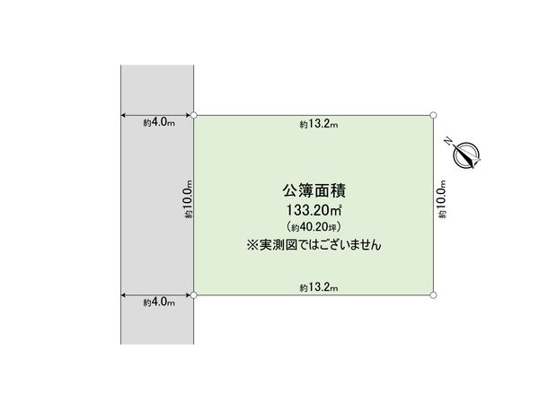 東村山市青葉町2丁目土地 区画図