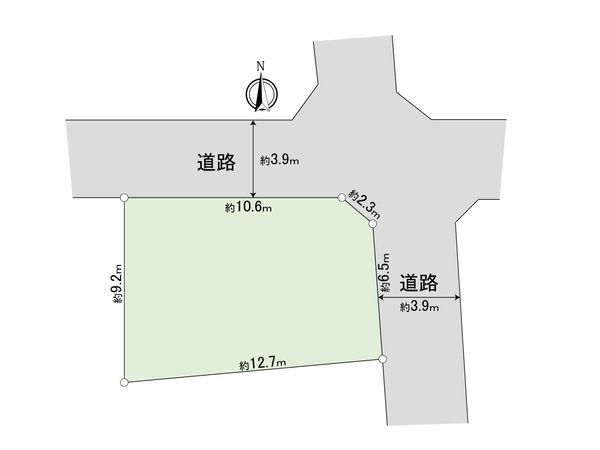 東村山市富士見町3丁目 土地 区画図