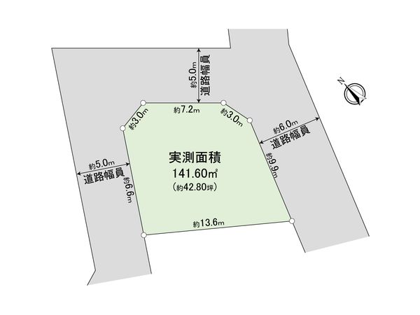 東大和市湖畔3丁目 土地 区画図 東大和市湖畔3丁目 土地 区画図