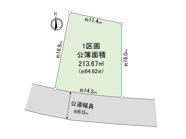 東村山市多摩湖町3丁目 土地 区画図 東村山市多摩湖町3丁目 土地 区画図