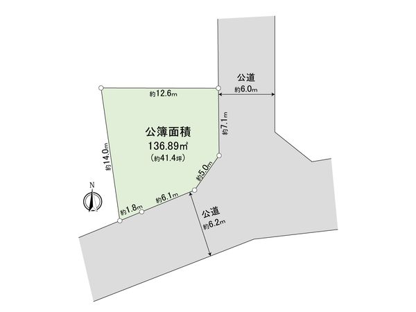 東大和市湖畔1丁目 土地 区画図 東大和市湖畔1丁目 土地 区画図