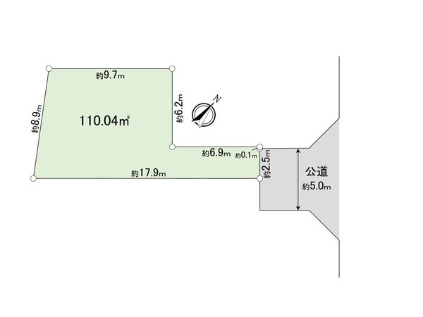 東村山市野口町1丁目土地 B区画 区画図 東村山市野口町1丁目土地 B区画 区画図