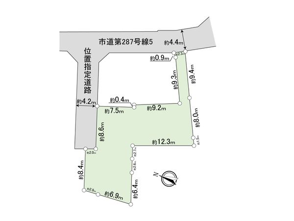 東村山市本町1丁目 土地 区画図 東村山市本町1丁目 土地 区画図