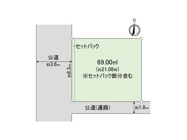 東村山市萩山町1丁目 土地 区画図 東村山市萩山町1丁目 土地 区画図