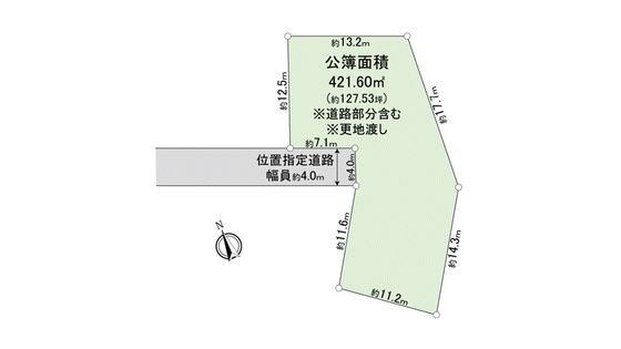 東村山市諏訪町1丁目 土地 区画図