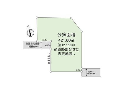 東村山市諏訪町1丁目 土地 区画図
