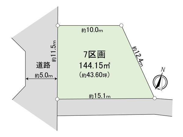 東村山市多摩湖町2丁目 7区画 区画図 東村山市多摩湖町2丁目 7区画 区画図