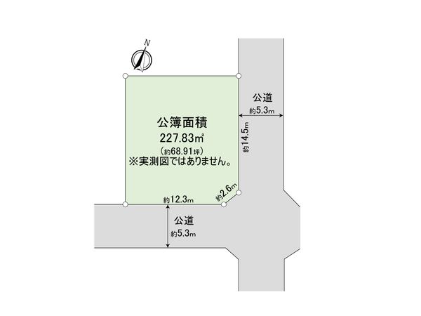 東村山市萩山町3丁目 土地 区画図