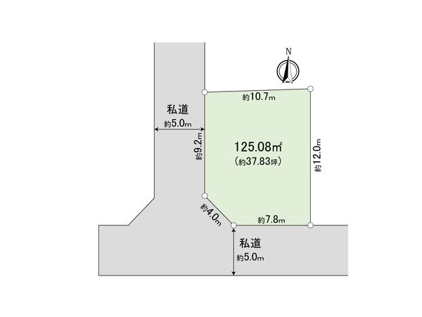 東村山市富士見町3丁目 土地 区画図 東村山市富士見町3丁目 土地 区画図